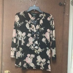 Ralph Lauren sheer lace top